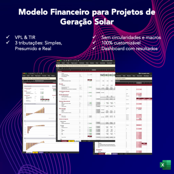 Modelo Financeiro para Projetos de Geração Solar