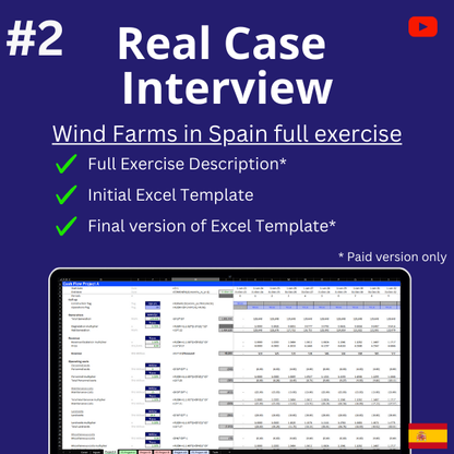 #2 - Real Case Financial Model Interview Exercise - Wind Farm in Spain