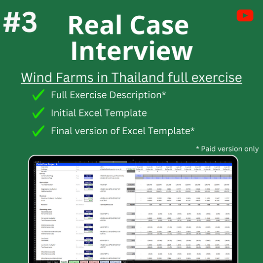 #3 - Real Case Financial Model Interview - Wind Farm Projects in Thailand