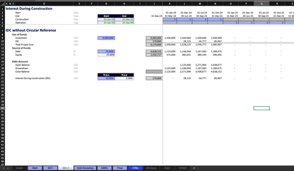 Breaking Down Circular References in Project Finance