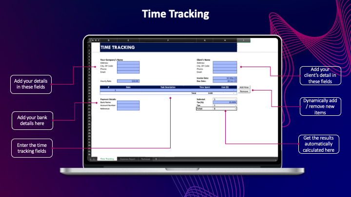 Time Tracking & Expense Report